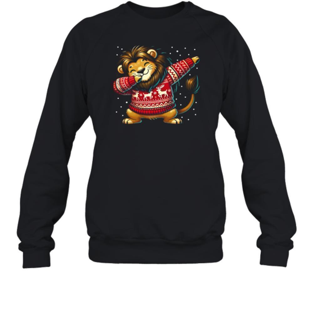 Christmas Lion Lover Animal King Jungle Themed Ugly Sweater Party Sweatshirt